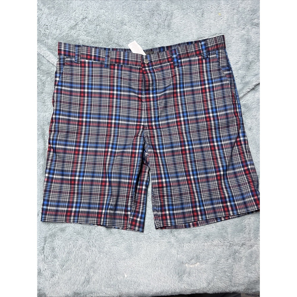 Callaway Golf Shorts Plaid Check‎ Multicolored Men's 40 Pockets Chinos